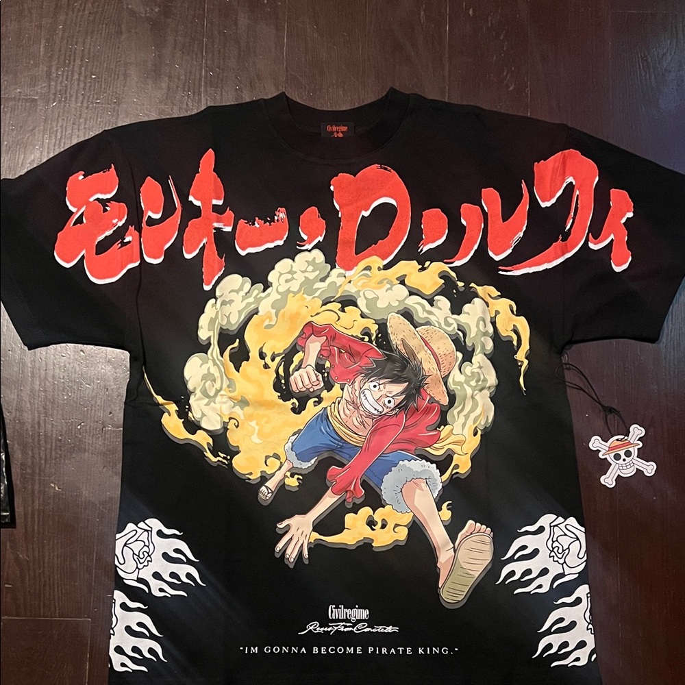 Civil Regime X ONE PIECE exclusive graphic Tee.